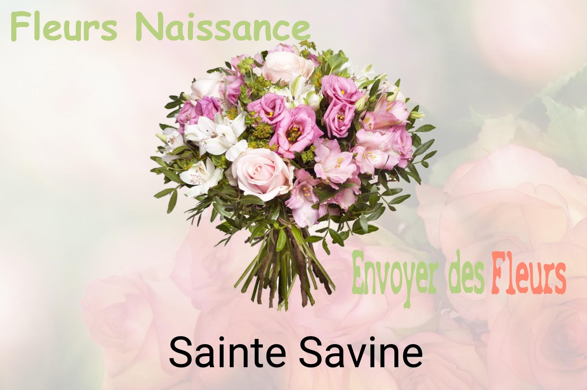 Bouquet de fleurs de naissance livré à Sainte-Savine